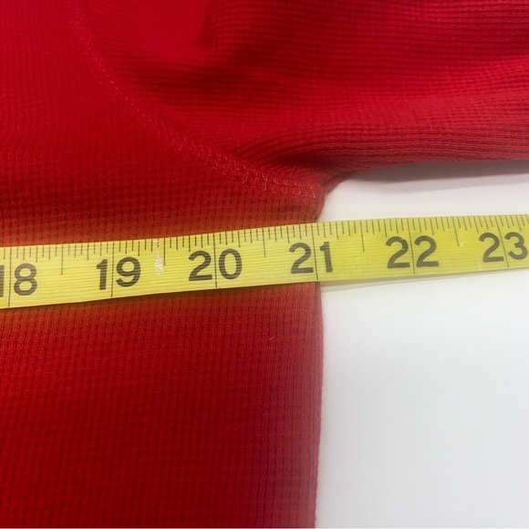 U.S. Polo Assn. Men's Red Waffle Knit Thermal Medium Cotton Horse Logo - Picture 10 of 12